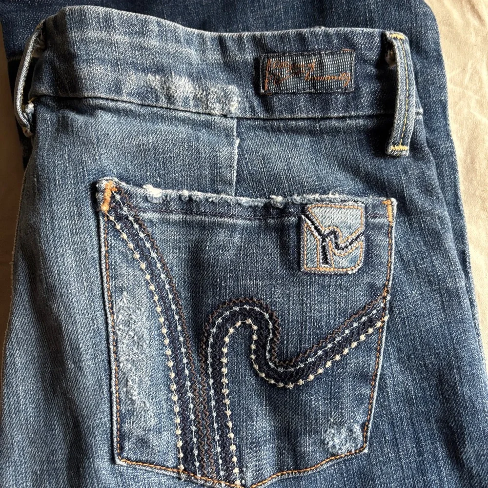 Citizens of Humanity Faye Low Rise Flare Jeans 28 Original Length Made in USA - Picture 12 of 13